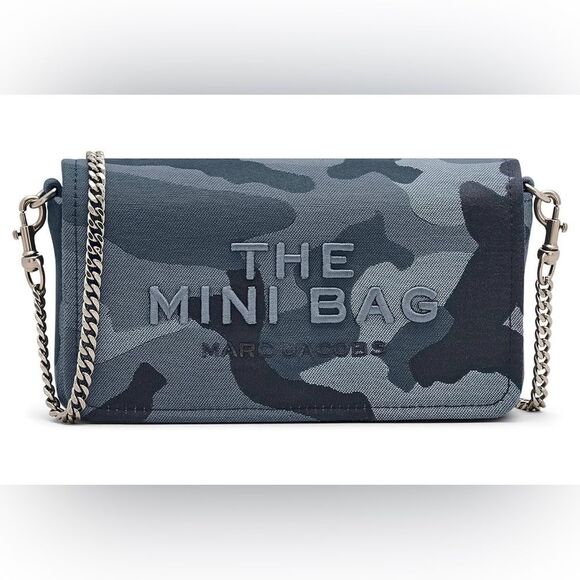 Marc Jacobs “The Mini Bag” Camo Jacquard Chain Crossbody –NWT - Picture 1 of 11